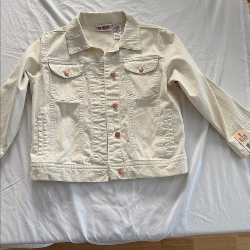 Bill Blass Off-White Denim‎ Jacket
